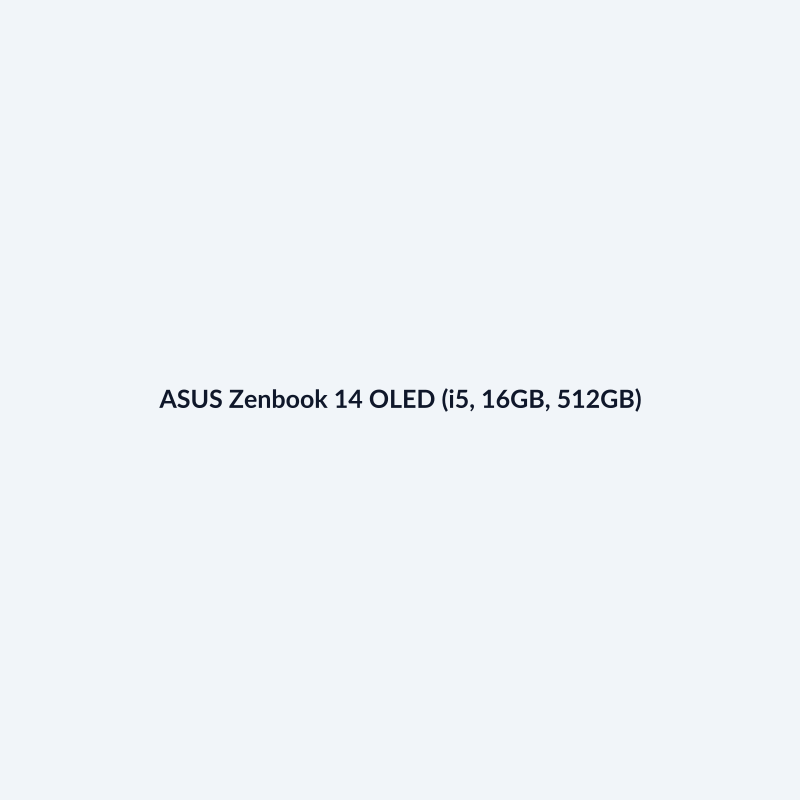 ASUS Zenbook 14 OLED (i5, 16GB, 512GB)
