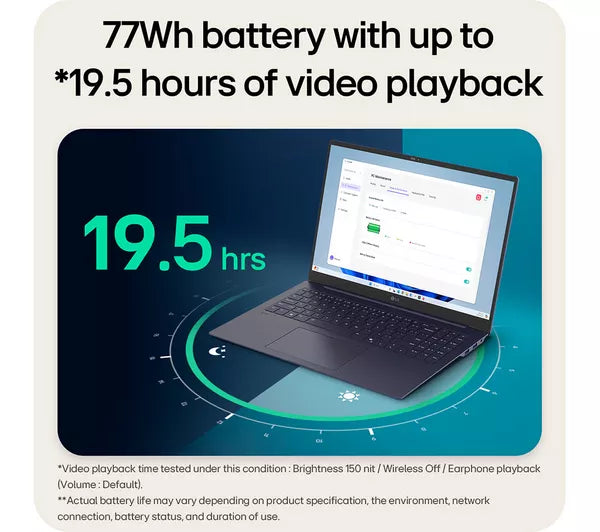 LG gram Pro 16Z90TP-K.AA78A1 16" Laptop - Intel® Core™ Ultra 7, 1 TB SSD, Black