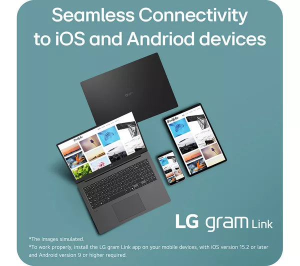 LG gram Pro 16Z90TP-K.AA78A1 16" Laptop - Intel® Core™ Ultra 7, 1 TB SSD, Black