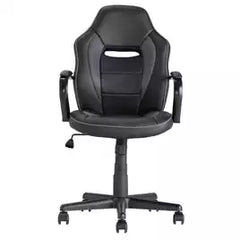 Argos Home Faux Leather Mid Back Gaming Chair - Black