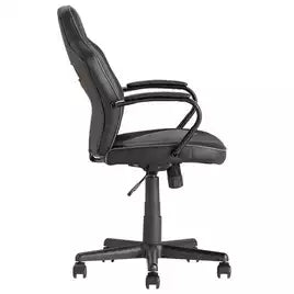 Argos Home Faux Leather Mid Back Gaming Chair - Black