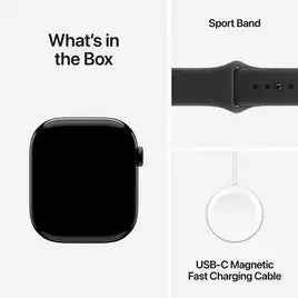 Apple Watch Series 11 GPS 46mm Jet Black Sport Band - S/M