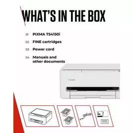 Canon PIXMA TS4150i 3-in-1 Wireless Inkjet Printer