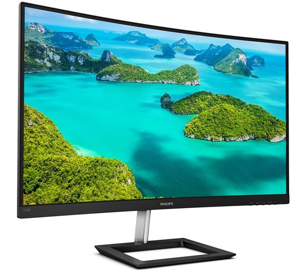 PHILIPS 328E1CA 4K Ultra HD 31.5" Curved LED Monitor - Black