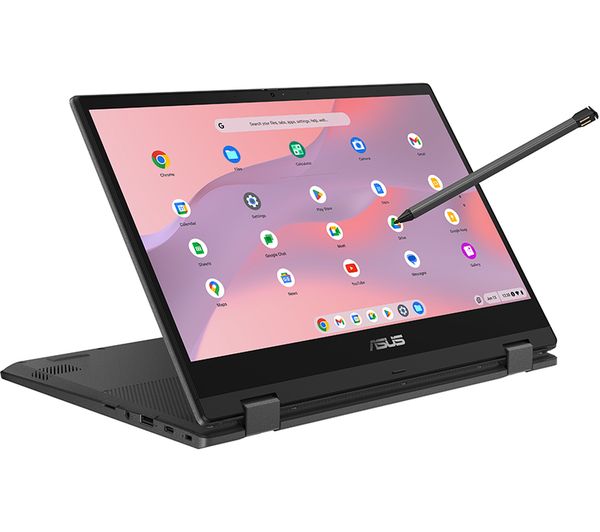 ASUS CM14 Flip 14" 2 in 1 Chromebook - MediaTek Kompanio 520, 128 GB eMMC, Grey