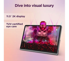 LENOVO Tab Plus 11.5" Tablet with Sleeve - 128 GB, Luna Grey
