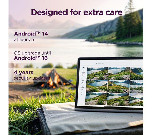 LENOVO Tab Plus 11.5" Tablet with Sleeve - 128 GB, Luna Grey