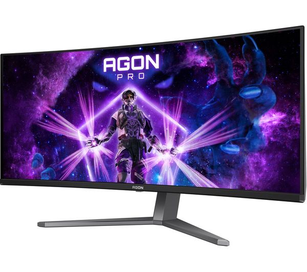 AOC AGON PRO AG346UCD Wide Quad HD 34" Curved OLED Gaming Monitor - Black