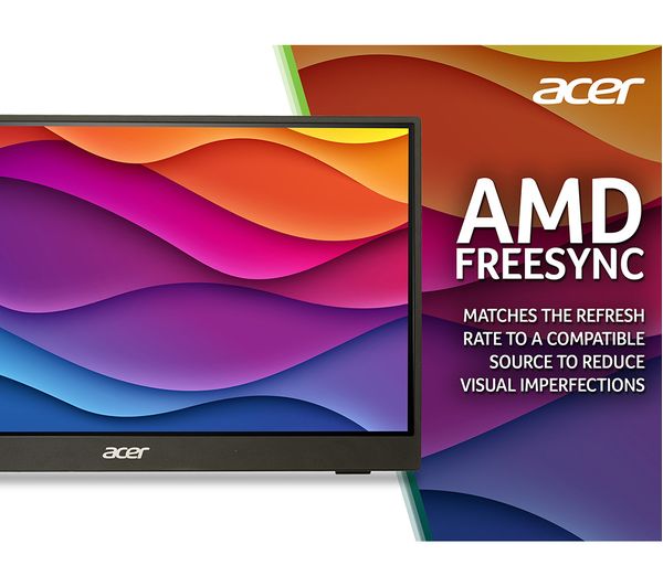 ACER PM161QB1 Full HD 15.6" IPS LCD Portable Monitor - Black
