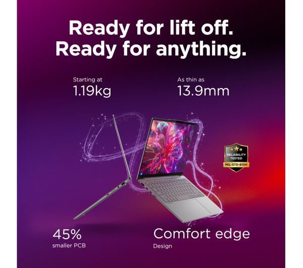 LENOVO Yoga Slim 7 Aura Edition 14" Laptop, Copilot+ PC - Intel® Core™ Ultra 5, 512 GB SSD, Grey