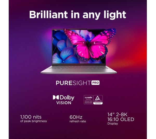 LENOVO Yoga Slim 7 Aura Edition 14" Laptop, Copilot+ PC - Intel® Core™ Ultra 5, 512 GB SSD, Grey