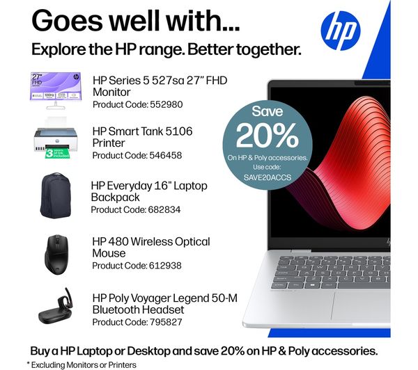 HP OmniBook 7 AI 14" Laptop - Intel® Core™ Ultra 7, 1 TB SSD, Silver