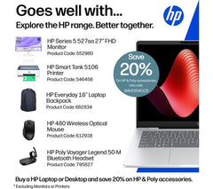 HP OmniBook 7 AI 14" Laptop - Intel® Core™ Ultra 7, 1 TB SSD, Silver