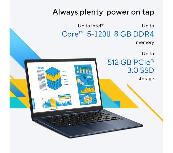 ASUS Vivobook 14 X1404VA 14" Laptop - Intel® Core™ 5, 512 GB SSD, Silver