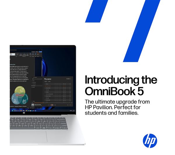 HP OmniBook 5 16" Laptop - Intel® Core™ i7, 512 GB SSD, Silver