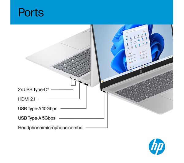 HP OmniBook 5 16" Laptop - Intel® Core™ i7, 512 GB SSD, Silver