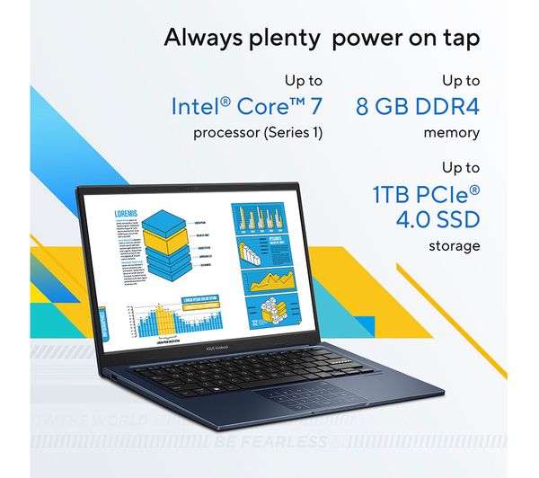 ASUS Vivobook 14 X1404VA 14" Laptop - Intel® Core™ 7, 1 TB SSD, Siver
