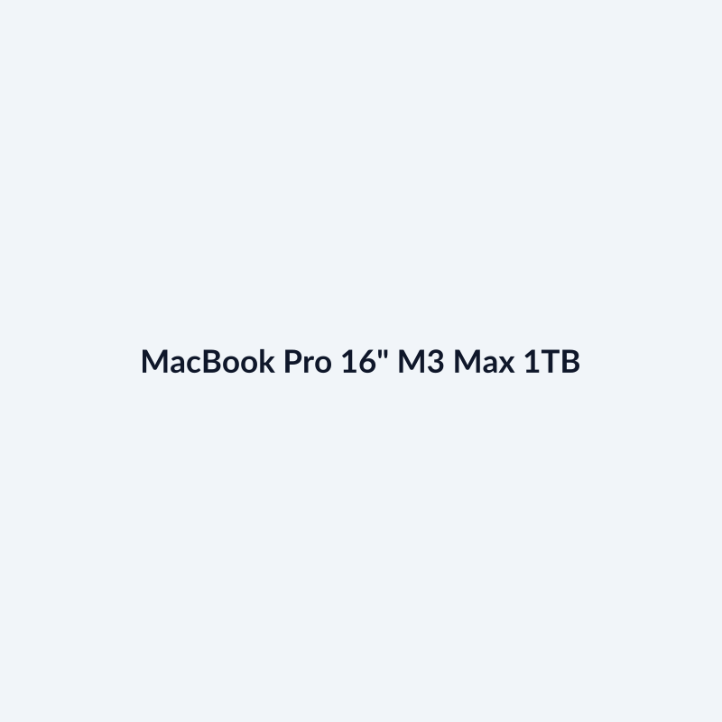 MacBook Pro 16" M3 Max 1TB