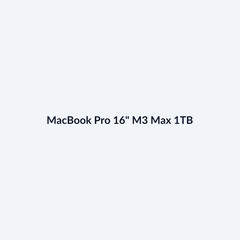 MacBook Pro 16" M3 Max 1TB
