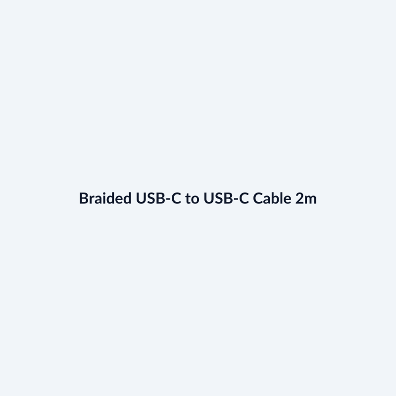 Braided USB-C to USB-C Cable 2m