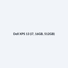 Dell XPS 13 (i7, 16GB, 512GB)