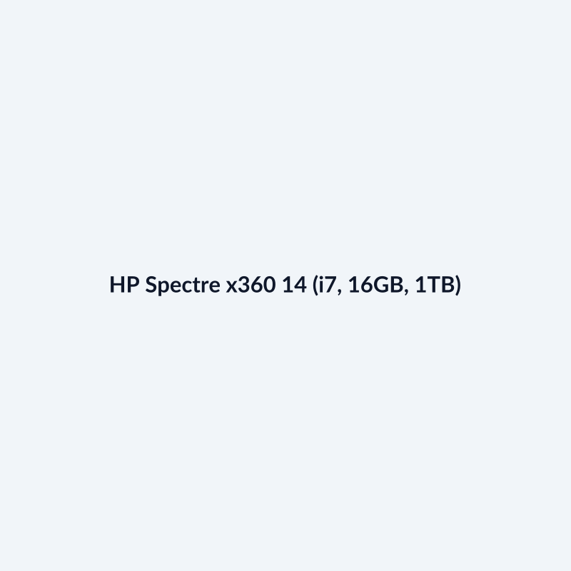 HP Spectre x360 14 (i7, 16GB, 1TB)